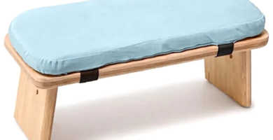 Banco de meditación plegable