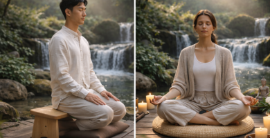 Banco de meditación vs zafu de meditación