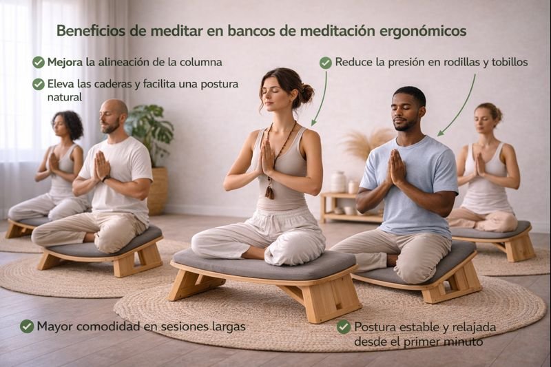 Beneficios de usar un banco de meditación