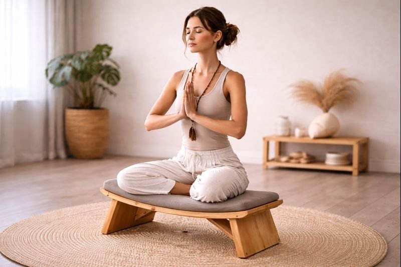banco de meditación ergonómico