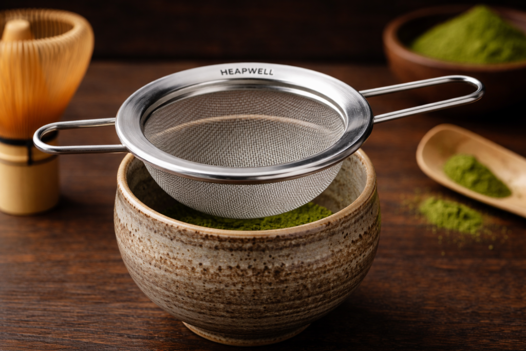 Colador fino para té matcha