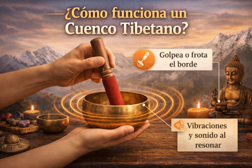 ¿Cómo funciona un Cuenco Tibetano